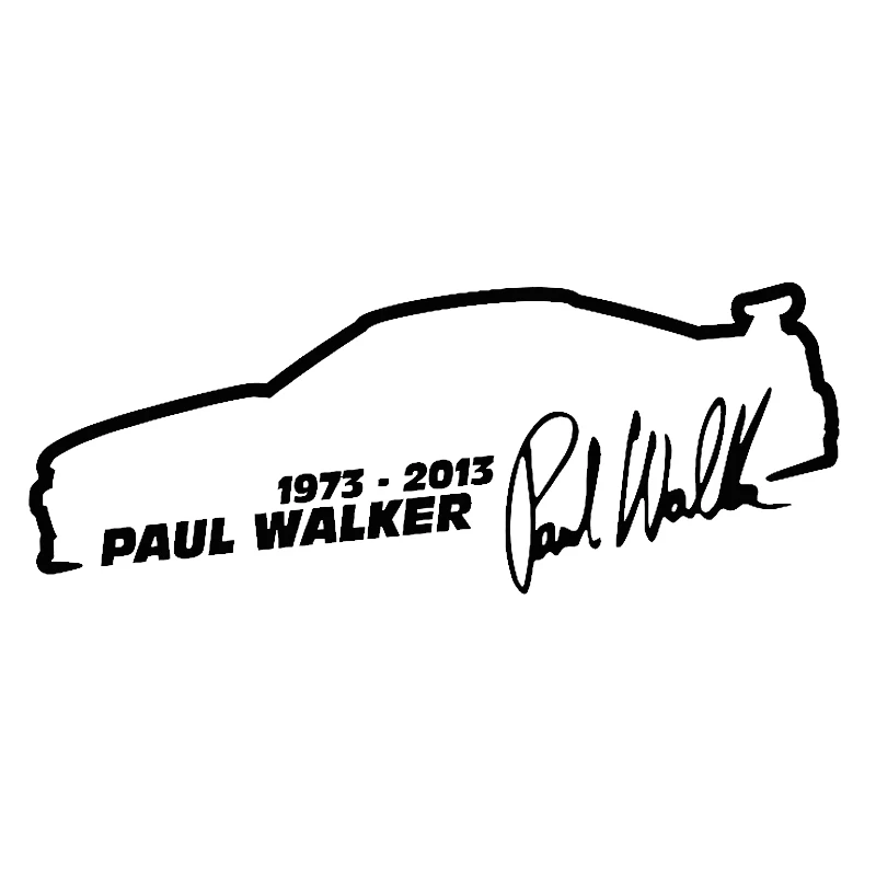 Car Sticker Vinyl 135cm Paul Walker Fast And Furious Fashion Reflective Sticker On Car Funny 3D Stickers Decals Car Styling (2)
