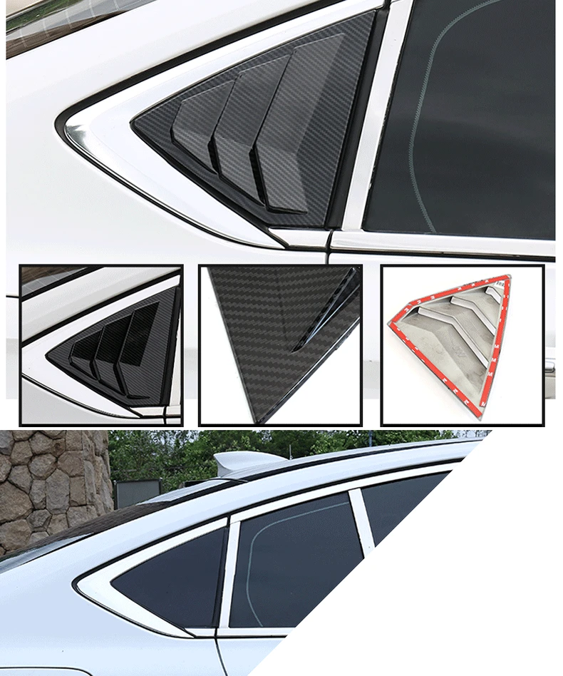 Lsrtw2017 Abs заднего треугольный панель-жалюзи планки для Buick Regal Opel Insignia