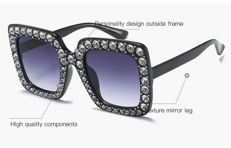 rhinestone sun glasses for women luxury brand 7080 details (1)