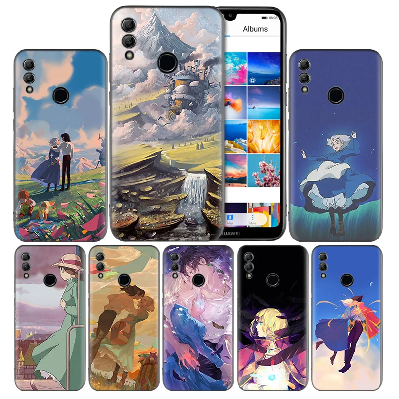 

Howl's Howls Moving Castle Silicone Case Cover for Huawei Honor 8X 8C 8A 8S 10 10i 20i 20 Play Y9 Y7 Y6 Y5 Lite Pro 2018 2019