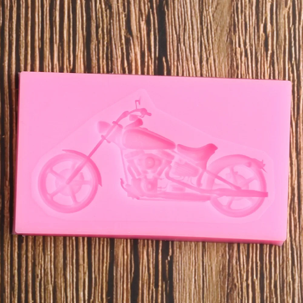

3D Motorcycle Shape Silicone Molds Wedding Cake Decoration Tools Fondant DIY Cake Sugar Baking Mould Chocolate Gumpaste Moulds