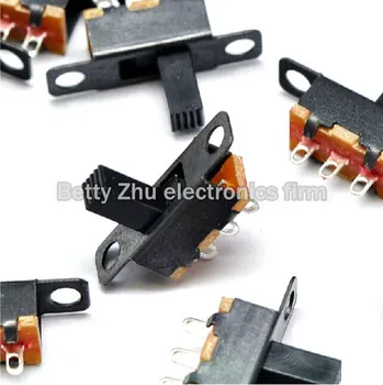 

100PCS/LOT SS12F15VG6 KNOB / lever-type toggle switch (3 pin 2 files) handle high 6MM
