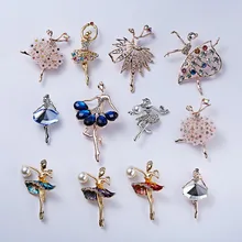RINHOO – broches en cristal pour fille, gymnastique, danseuse de fleurs pour femmes, jolie épingle de Bijouterie de haute qualité, bijoux de mariage à la mode