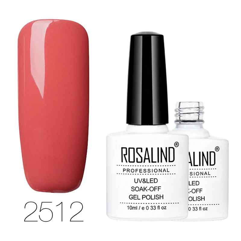 ROSALIND гель 1S 10 мл телесный цвет серия лак для ногтей распродажа лак для тиснения кожи защитный зеркальный лак гель верхнее Базовое покрытие - Цвет: 2512