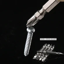 ZtDpLsd 1 шт. 1/" шлицевая Крестовая двойная головка электрическая отвертка бит профессиональная твердость Магнитная Крестовая головка бит