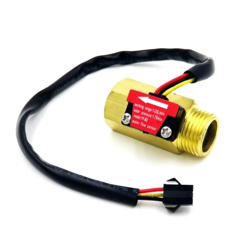 Buy G1/2" DN15 Water Flow Sensor Copper Turbine Flow
