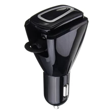 2 In 1 Stereo Wireless Bluetooth Headset Earphones + Dual USB Car Charger Car Kit Charging For IOS Android Mobile Phones Tablets