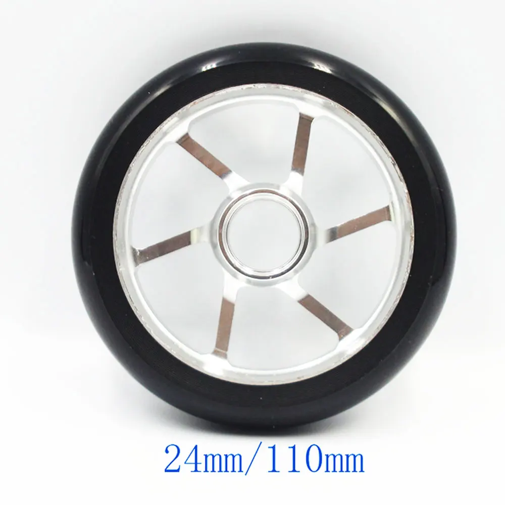 2PCS Stunt Scooter Wheels High elasticity PU Aluminium Alloy Steel Hub Scooter Wheel High elasticity Steel Hub Wheel 110mm 125mm 2PCS Stunt Scooter Wheels High elasticity PU Aluminium Alloy Steel Hub Scooter Wheel High elasticity Steel Hub Wheel 110mm 125mm