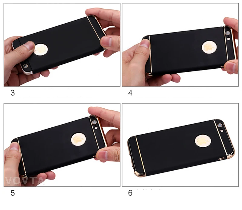 Luxury Plating Scrub Protective case For iPhone 6s 6 Cover Bumper On The for iPhone 5 5S SE Case 6s 6 plus Anti-knock Shell17