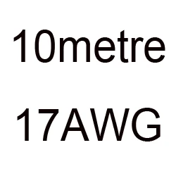 4 6 7 8 10, 11, 12, 13, 14, 15, 16, 17, 18, 20, 22, 24, 26 28 30 AWG силиконовый провод ультра гибкий Тесты линия кабель высокого Температура - Цвет: 10metre 17AWG