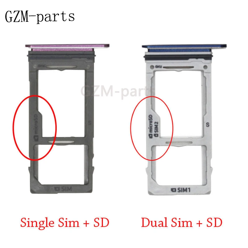GZM parts 100 шт./лот две Sim карты/одна карта + слот для держателя Micro SD Samsung Galaxy S9 /