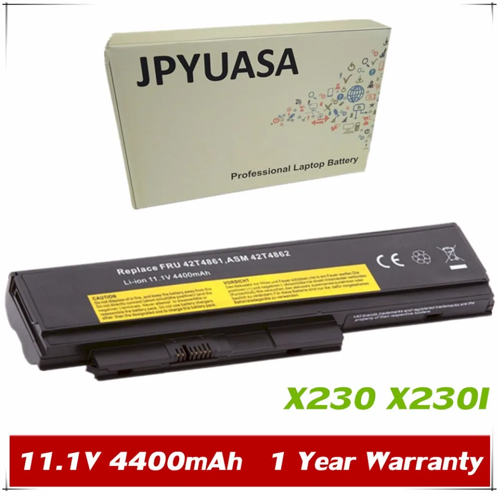 

JPYUASA 11.1V 4400mAh Laptop Battery 0A36281 0A36282 For Lenovo ThinkPad X230 X230i 42T4863 42Y4834 0A36283 45N1023 45N1022