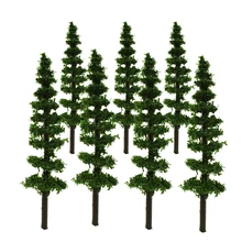 3-9cm model plastic Roadside trees model green tree for architectural train layout 