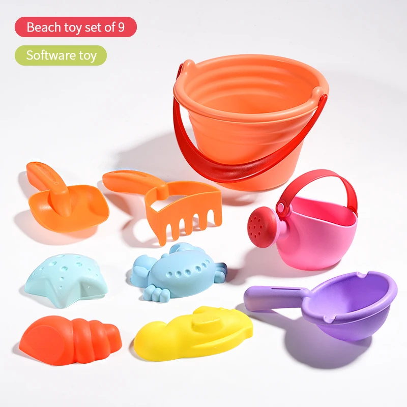 9-26PCS beach toys for children kids bath Set Kit Sea sand soft Plastic bucket Shovel mold Water play and fun summer Game 9-26PCS beach toys for children kids bath Set Kit Sea sand soft Plastic bucket Shovel mold Water play and fun summer Game