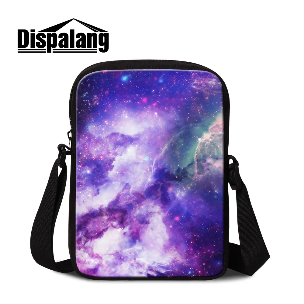 Small Galaxy Messenger Bags for Girls Women Mini Handbags for Wallet