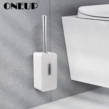 ONEUP креативная Экологичная Современная туалетная щетка с длинной ручкой, настенный набор для ванной комнаты, чистящая коробка для хранения без ногтей