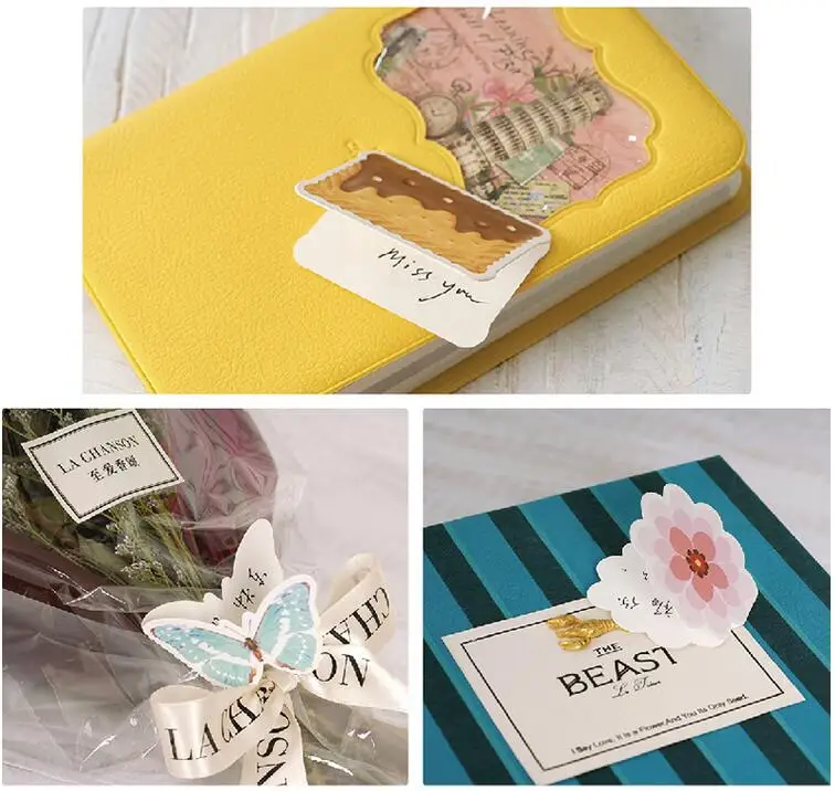 3D мини открытки фон стены diy 16 Дети День рождения сообщения карты|card kit|message