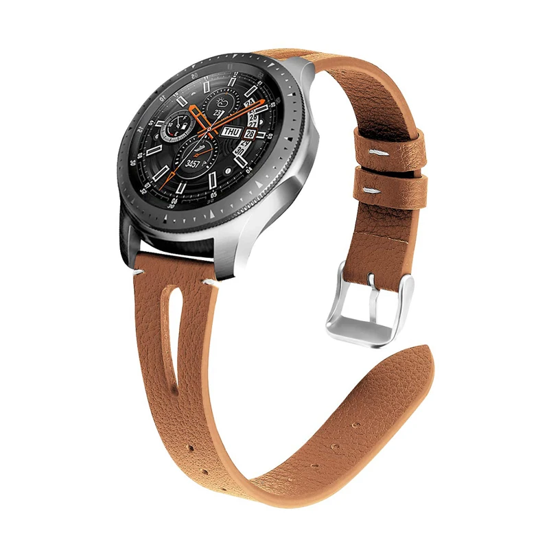 Ремешок 22 мм для Samsung galaxy S3 frontier watch 46 huawei gt huami amazfit 1/2 ремешок из натуральной кожи