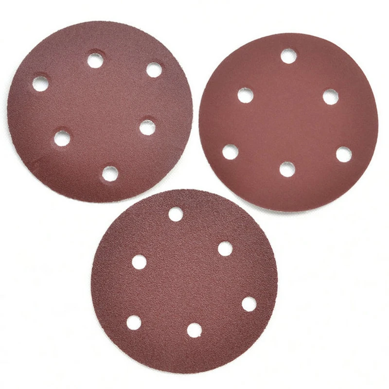 10pcs Pneumatic Air Sanders Pads 5 inch 125mm Air Sanding Grinding