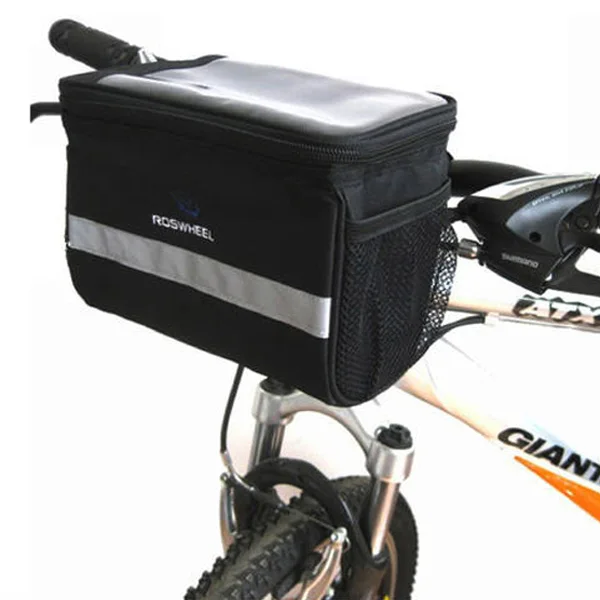 Roswheel MTB дорожный велосипед велосипедная сумка на руль Открытый Велоспорт Передняя баскетбольная корзина рама водонепроницаемый чехол быстросъемный