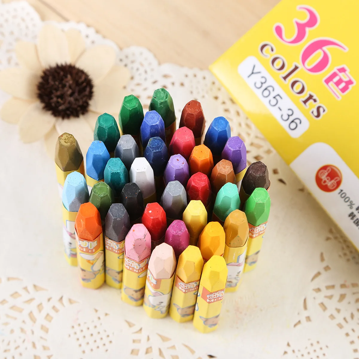 36 color/Set Cartoon oil painting stick children's Graffiti art