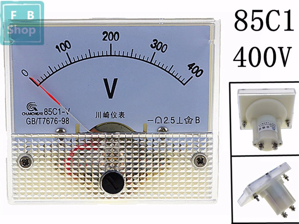 DC Analog Meter Panel 300V  Current Voltage Meter 85C1 0-300V Gauge