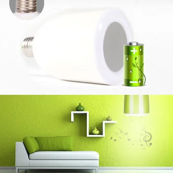 

18 Colors Adjustable Wireless Bluetooth 4.0 Speaker E27 LED Bulb Colorful Lamp for IOS Android Smart Phone IMAC/PC Music Player