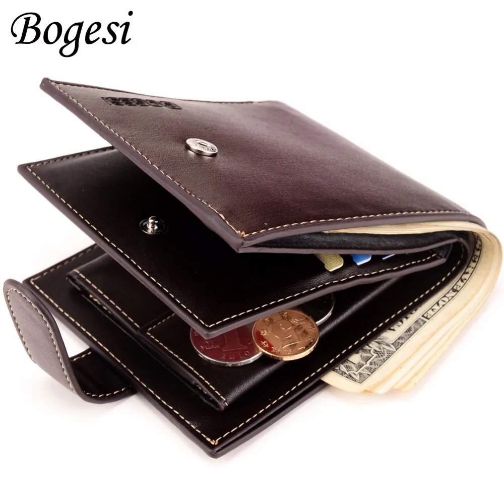 Fashion Men Wallets Famous Brand Wallet Hasp Design Wallets with Coin Pocket Purse Card Holder ...