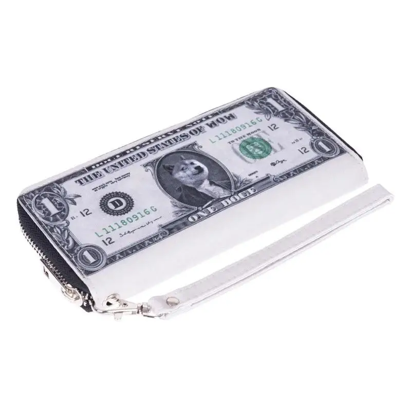 Funny Cartoon Printed Wallet Cute Long Purse Male Female Card Holder