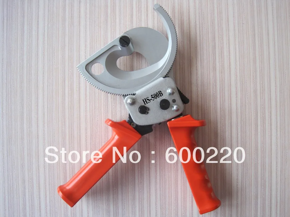 

HS-500B ratchet cable cutter with adjustable handle 40mm2 copper cable cutting plier