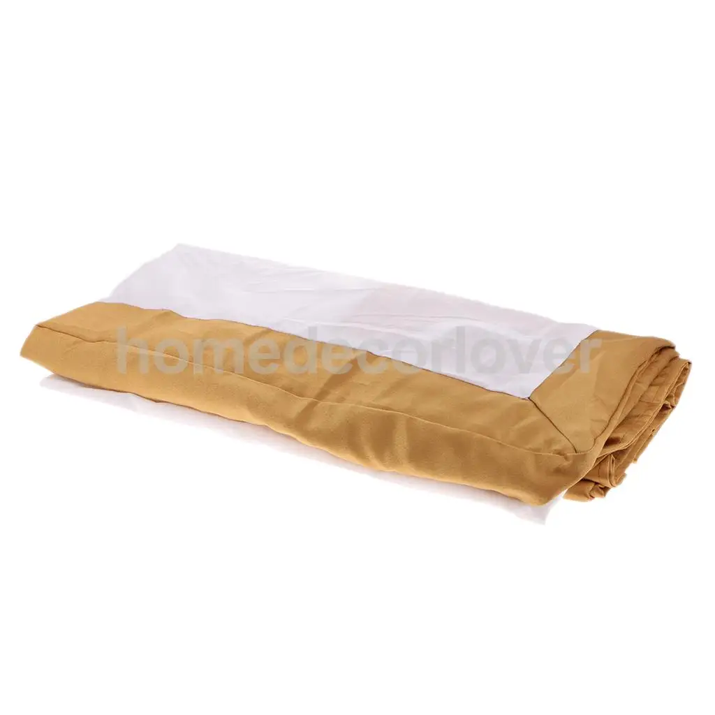 Luxury Plain Dyed Poly Polyester Platform Base Valance Sheet Bed Skirt Apron (Full, Queen, King Size Choice)