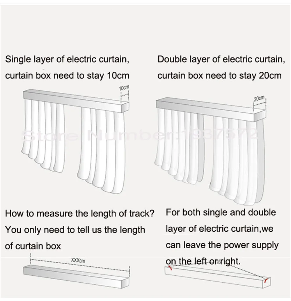 2016 Hot Original Dooya Electric Curtain Motor DT52E 45W OpenClose Motor WIFI Remote Control Smart Home Automation 220V50Hz-2