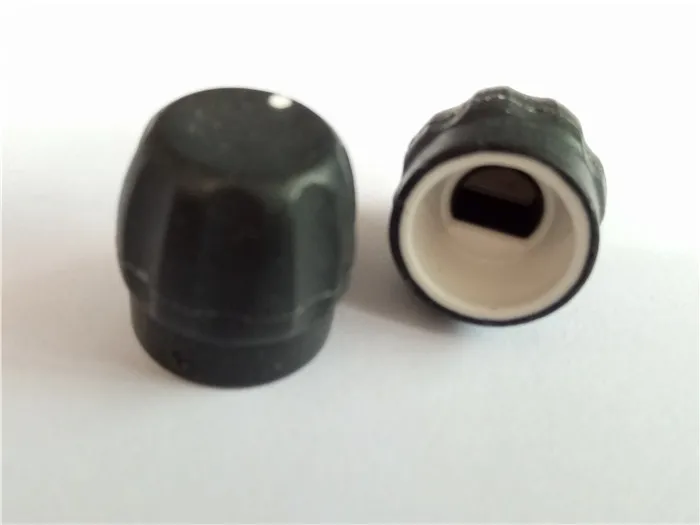 5pcs 15MM * 15MM rubber knob axle / bore 6MM pointer on knob for potentiometer 180 degrees