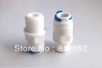 

2 PCS 1/4 inch OD Tube * 1/4 inch BSP Male Quick Connect RO Water Straight Male BSP And Pipe Without trouble Of Nut