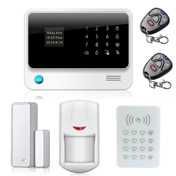 

HOT sale alarm system 433 MHz IOS+Android APP controlled home security with RFID wireless keypad easy to operate Good quality