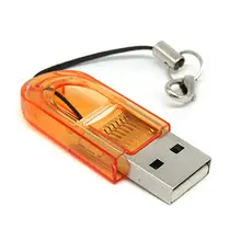 2 шт./лот Micro SD кард-ридер USB2.0 флэш-память портативный мини-кардридер для T-Flash TF Microsd мини-адаптер