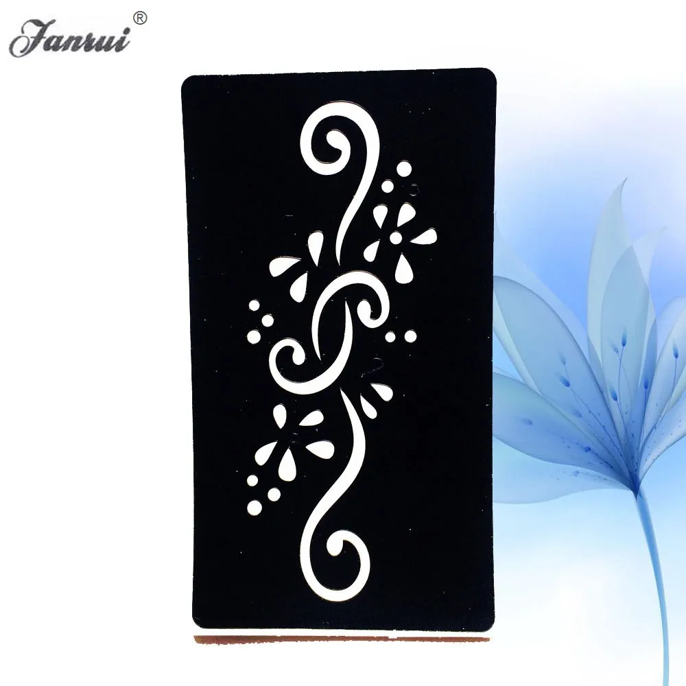 

Indian Lace Henna Mehndi Body ART Painting Tattoo Stencil Small Indian Waterproof Tattoo Sticker Template AG149