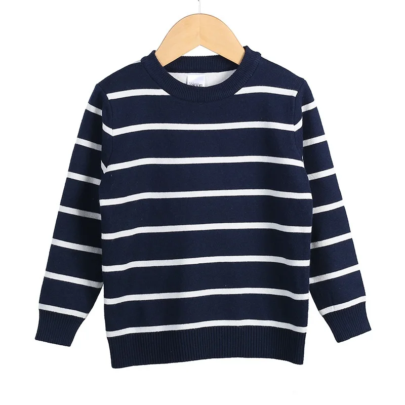 Y066 Baby Stripe Sweaters For Girls Children Clothing Autumn Winter