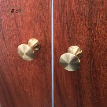 

furniture pure copper handle classic vintage cabinet wardrobe drawer is contemporary and contracted full copper door handle