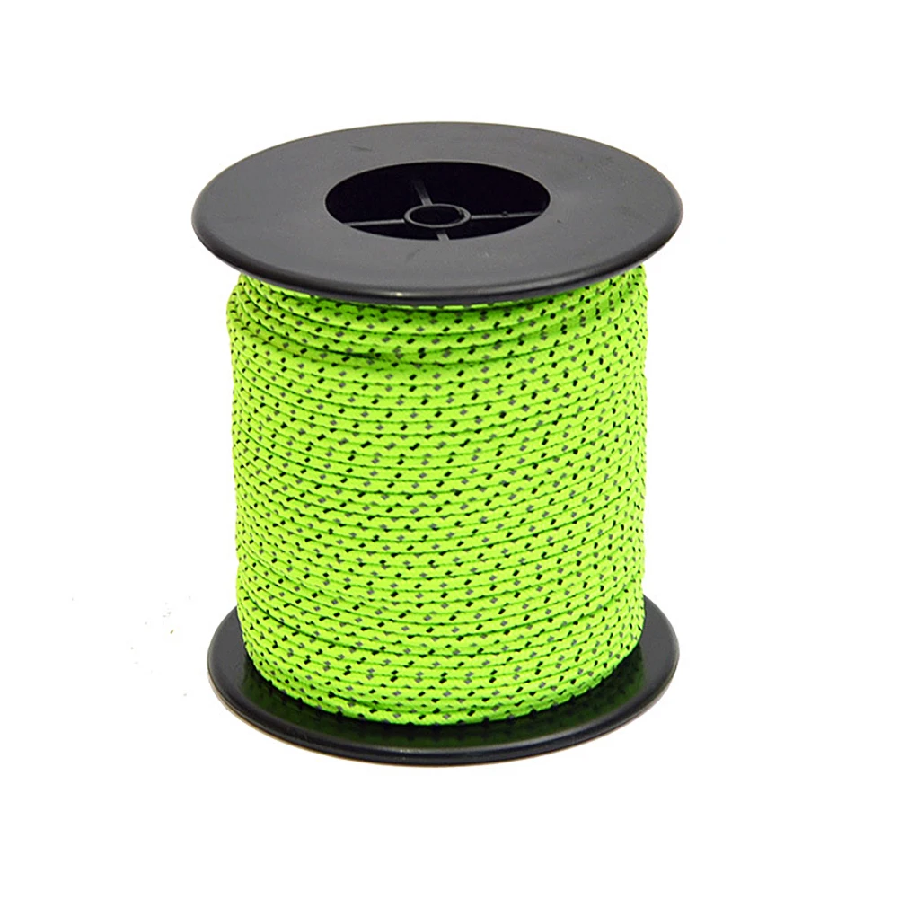 

Tent Rope Double Reflective Guy line Cord 164ft with Bobbin High-Visibility Tent Rope Guy Lines for Tents Hiking Camping