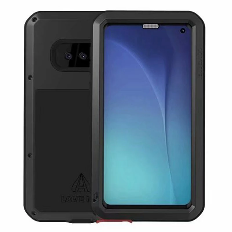 

For Samsung S10 Case Outdoor Sports For Samsung Galaxy S10E Case Metal Armor and Soft Silicon Combination S10 Plus Phone Cover
