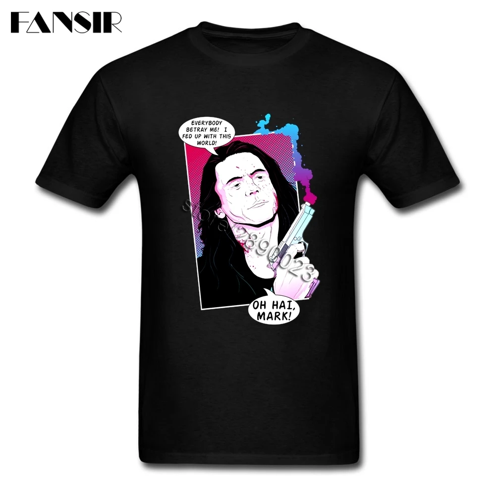 The Room Movie Tops Tee Summer Men T Shirt Short Sleeve Cotton Crew Neck T-shirt For Man | Мужская одежда