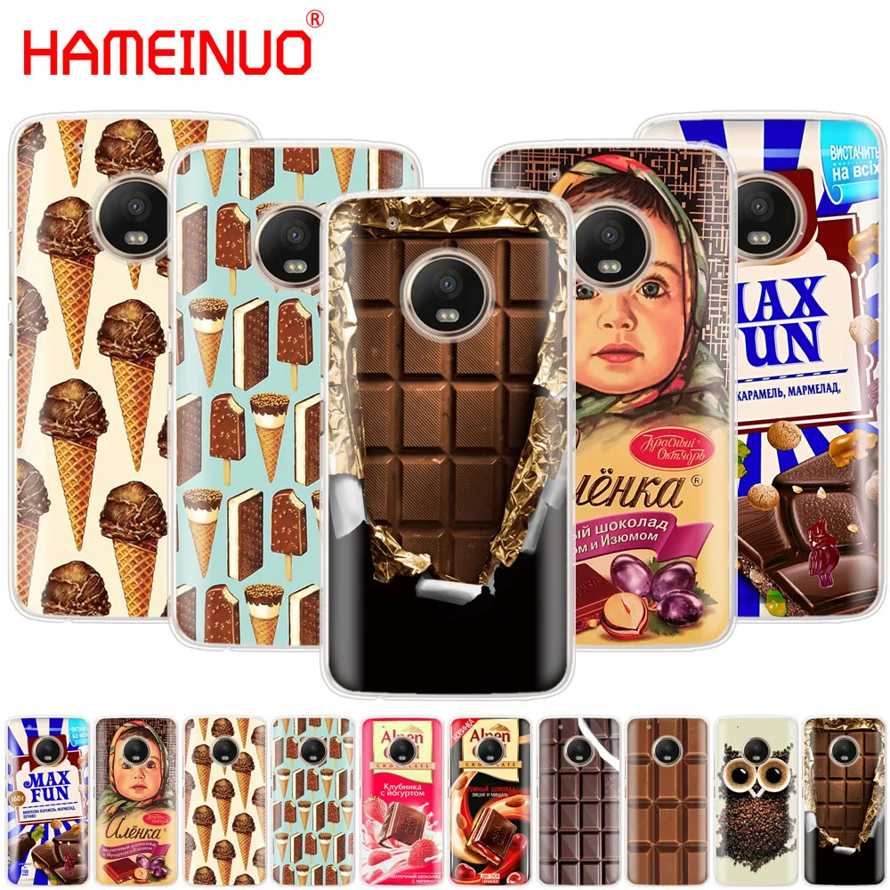 HAMEINUO alenka bar wonka чехол для телефона с изображением шоколада Motorola Moto X4 E4 C G6 G5 G5S G4 Z2 Z3