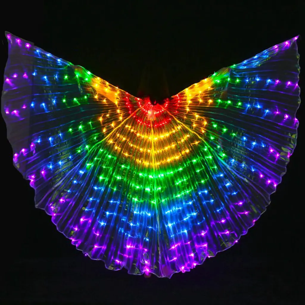 Girls Belly Dance LED Isis Wings Egyptian Indian Club Light up Dancing Wings Girls Belly Dance LED Isis Wings Egyptian Indian Club Light up Dancing Wings
