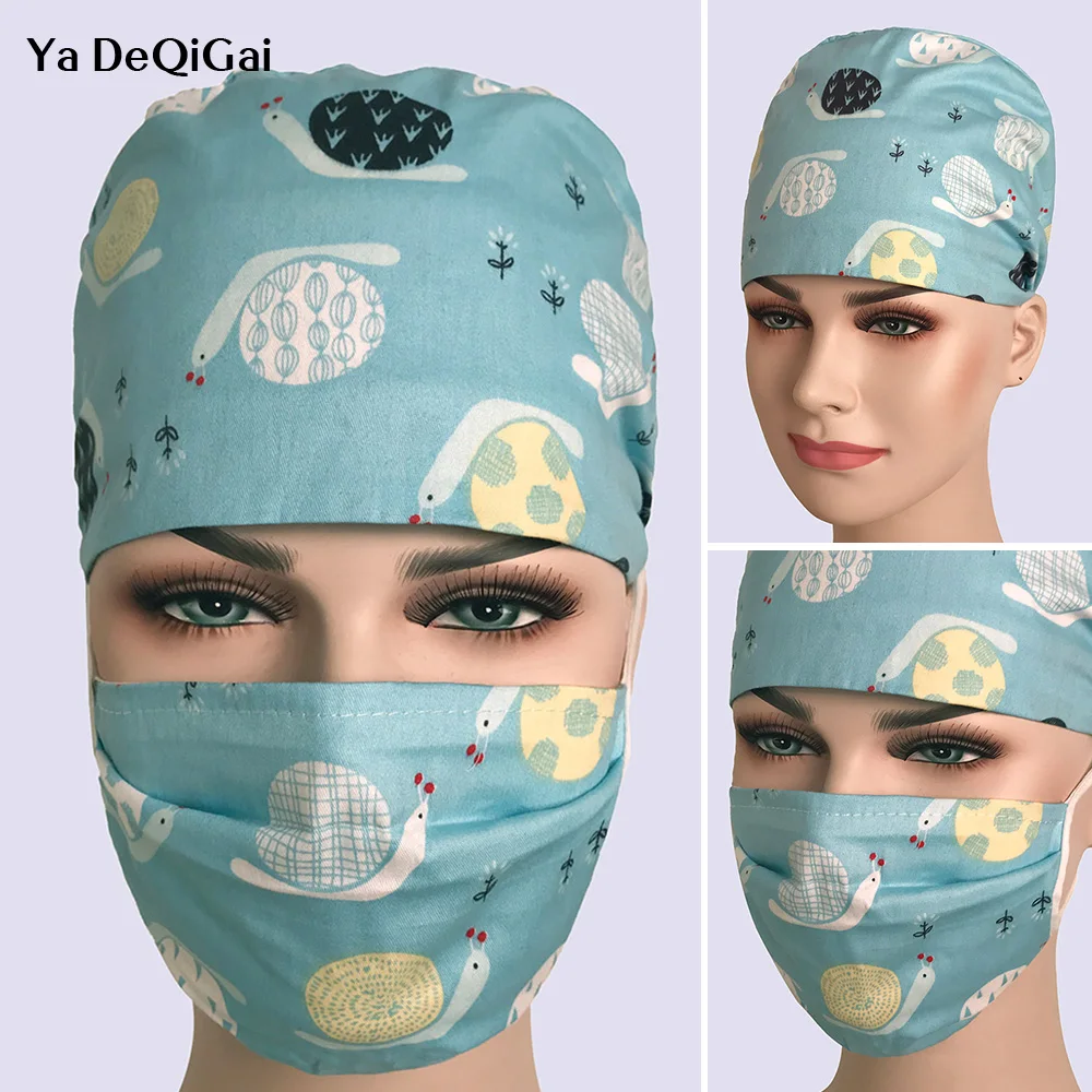 

Doctor nurse cap medical hat multi-purpose matte breathable caps female medical caps cotton laboratory clinic dental medical hat