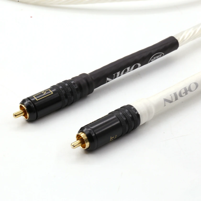 Бесплатная доставка Пара Nordost Odin Supreme Reference Interconnect RCA аудио кабель с разъемом из