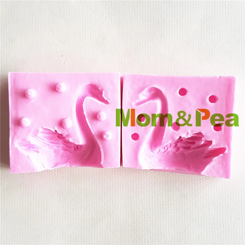 Mom&ampPea MP163 Free Shipping Swan Silicone Mold Cake Decoration Fondant 3D Soap Food Grade | Дом и сад