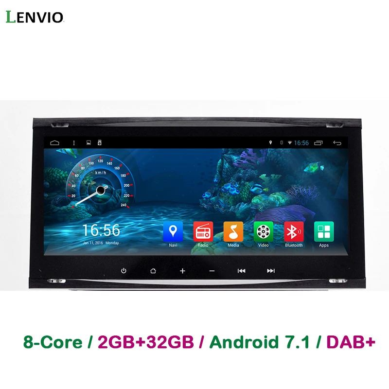 Lenvio ram 2 ГБ+ 32 ГБ Android 7,1 автомобильный gps-навигатор для Ford Focus Transit Galaxy Mondeo Fiesta C-max S-max Kuga Fiesta Fusion