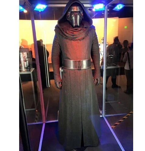 

Star Wars 7 The Force Awakens Kylo Ren Adult Uniform Black Cloak Hoodie Moive Jedi Halloween Cosplay Costumes For Men full set