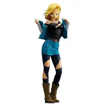 Buy 25cm Dragon Ball Z Android 18 Lazuli action figure PVC toys collection doll anime cartoon model for friend gift Free Shipping